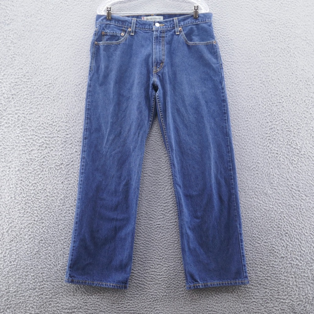 Levis 529 Mens Classic Blue Jeans 33x30 Low Rise Straight Leg Medium Wash Y2K